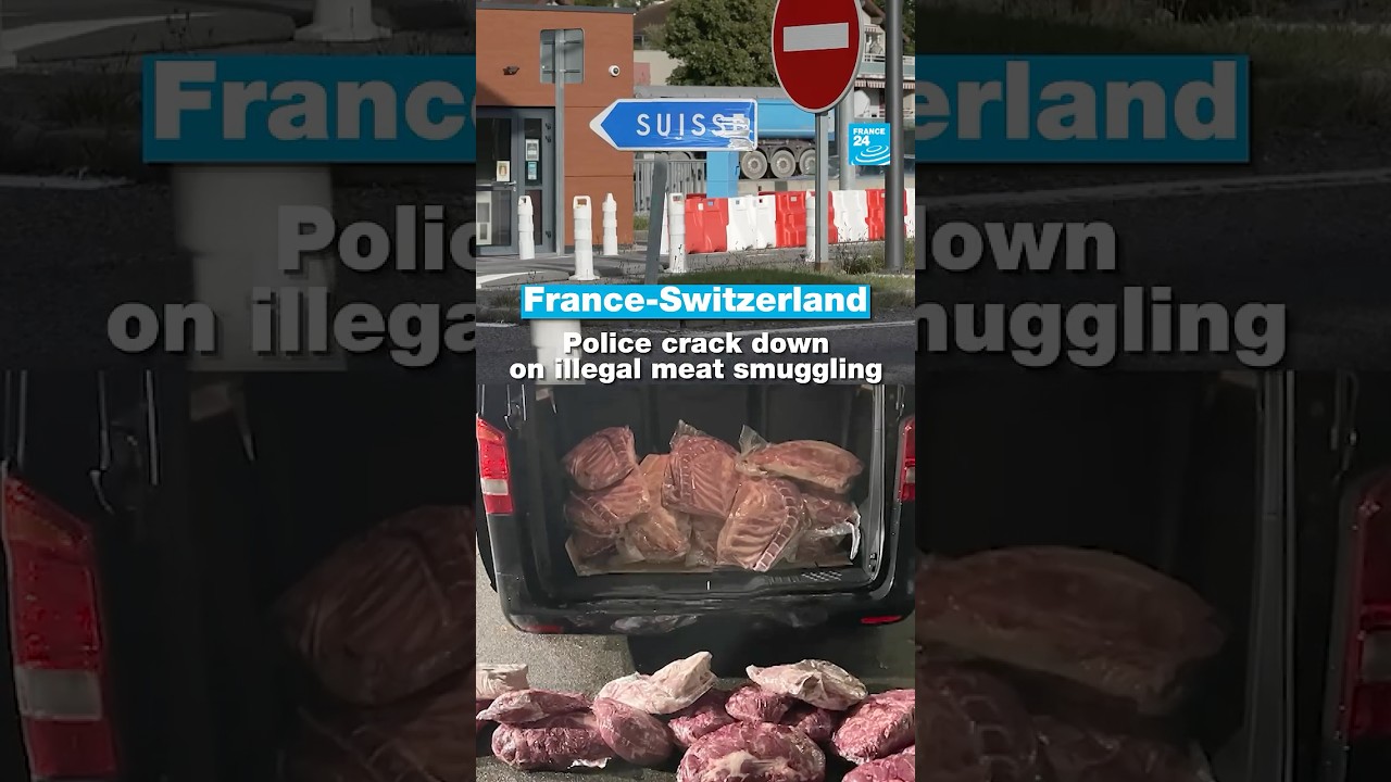 France-Switzerland: Police crack down on illegal meat smuggling • FRANCE 24 English
