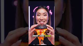 How to eat Lava Zinger burger like a pro 🔥🍔#short