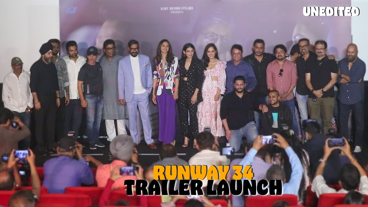 Runway 34 | Official Trailer Launch | COMPLETE VIDEO | Ajay Devgn with Entire Team | 29th April 2022