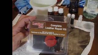 Leather Max Complete Leather Repair and Refinish Kit Instruction How To Video for Bold Brown