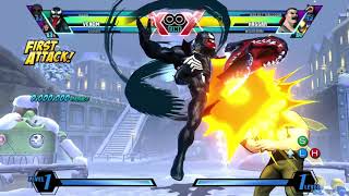 UMVC 3 CE - Venom, Gambit, Hunk Combos (Team Request)