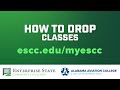 How to drop classes  enterprise state community college