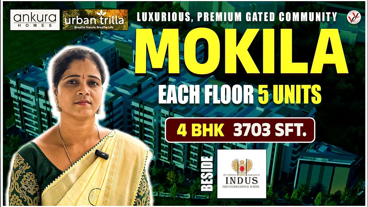 Luxurious, Premium Flats in Gated Community || Mokila || 4 BHK || With Amenities || @vinithavini