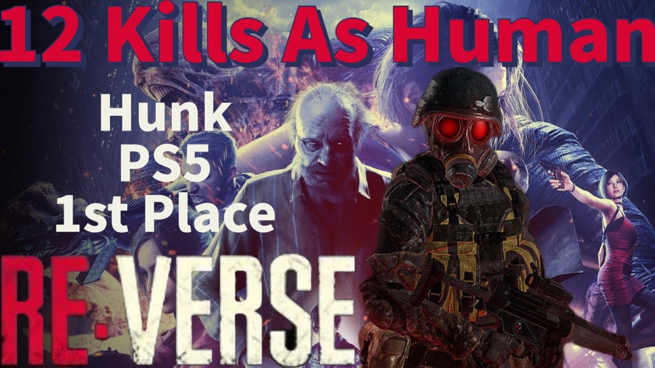 INSANE! Resident Evil Re:Verse Hunk | 1st Place (12 Kills As Human)