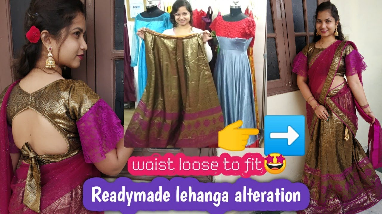 Semi stitched lehenga length and waist alteration |Tailoring classes for beginners|Prasanna Boutique
