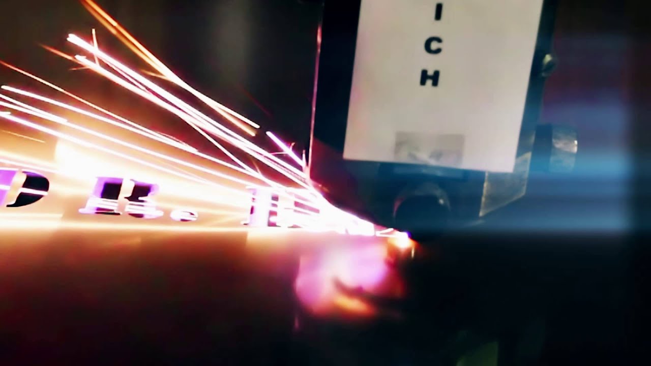 Laser Cutting Our Company Name in Stainless Steel YouTube