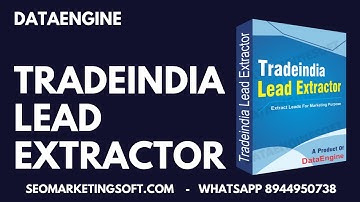 Tradeindia Lead Extractor 2023 - Data Extractor - Lead Generation | DataEngine