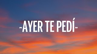 Victor Garcia, Tony Aguirre - Ayer Te Pedí (Letra)