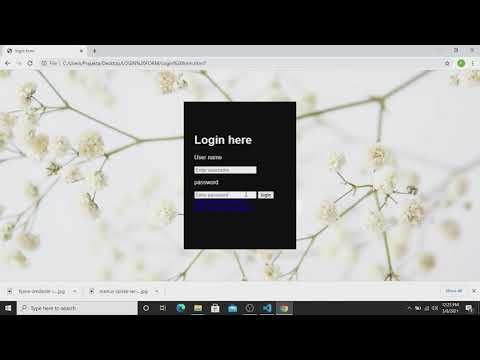 How to create Login form in HTML / CSS | CodeX