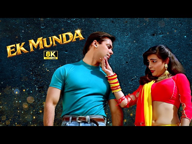 Ek Munda Meri Umra Da 8K UHD | Lata Mangeshkar | Salman Khan & Mamta Kulkarni | Karan Arjun