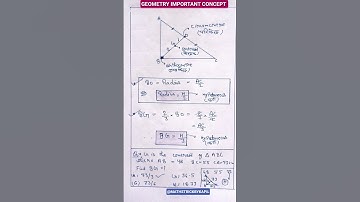 Centroid Trick in Right Angle Triangle🔥Geometry Important Concept🔥SSCCGL,Railway & Govt Exams#shorts
