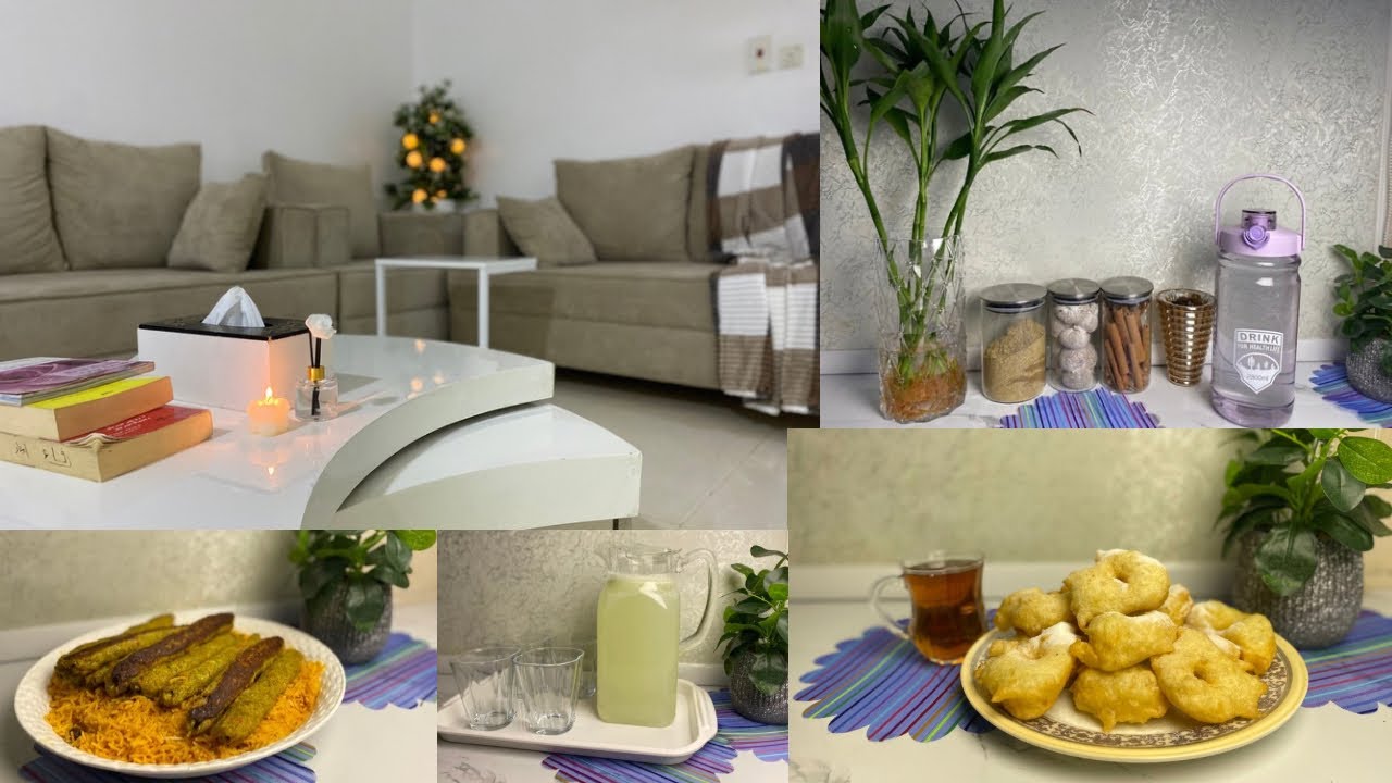 ترتيبات وتنظيفات المطبخ ، مع تنظيم البهارات  : VLOG ووصفة الكباب و الزلابية الناجحة