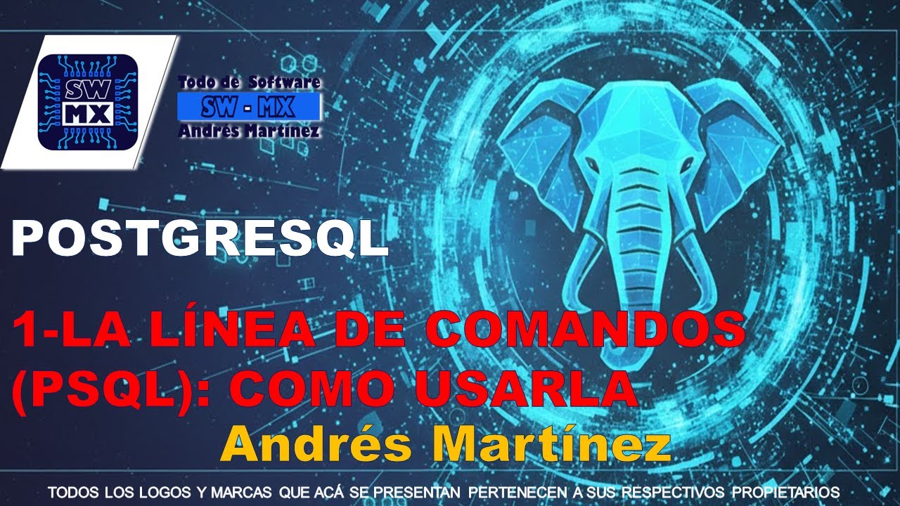 ¿Quieres saber como escribir comandos SQL con PostgreSQL?,  ¡este video es para ti!