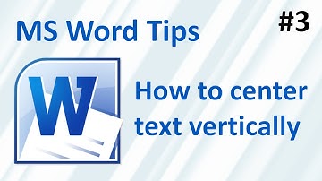 Word: How to center text vertically
