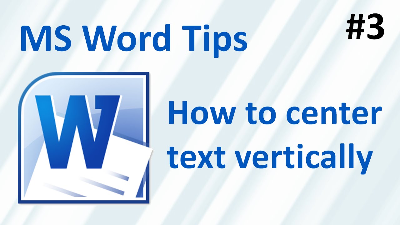 how to center text in word horizontally and vertically