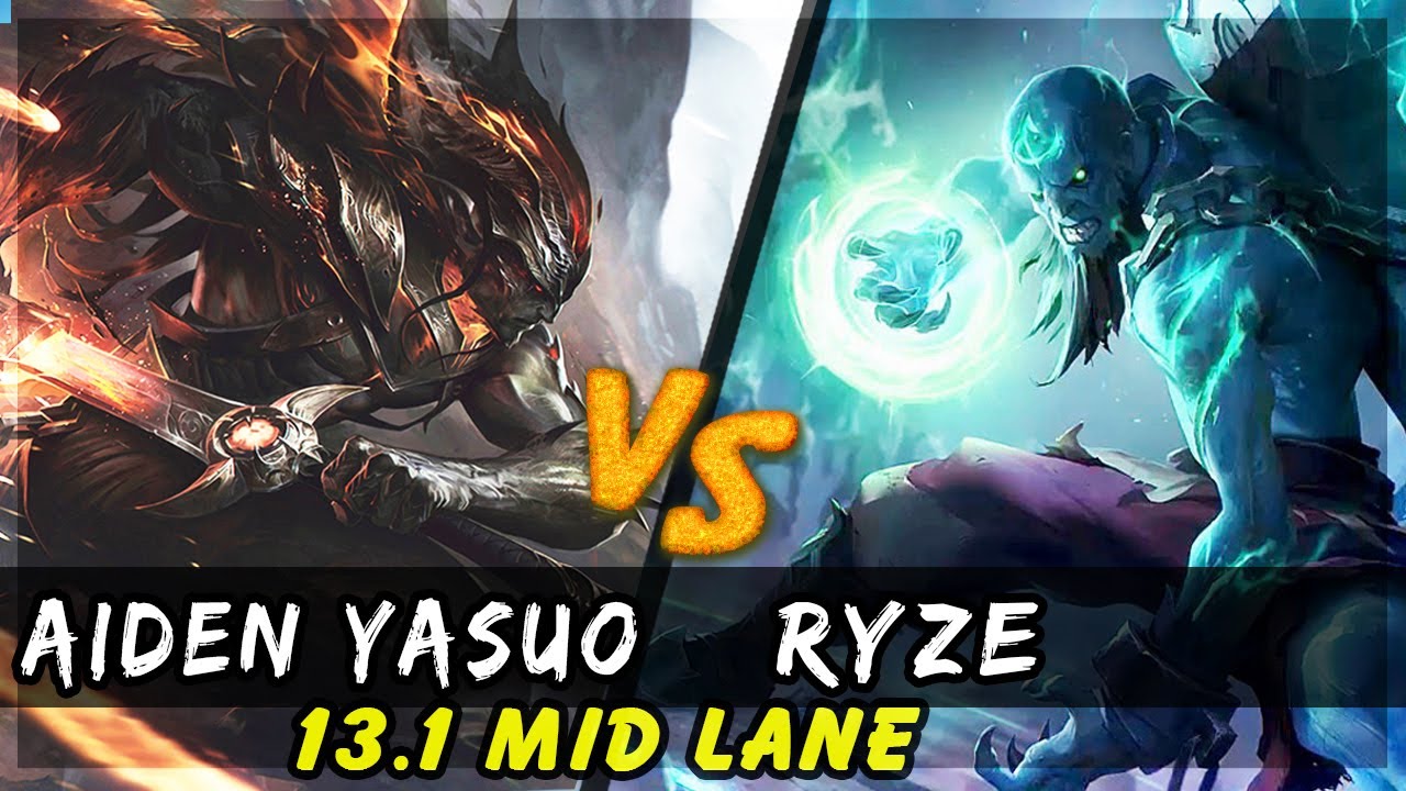 AidenYasuo - Yasuo vs Ryze MID Patch 13.1 - Yasuo Gameplay