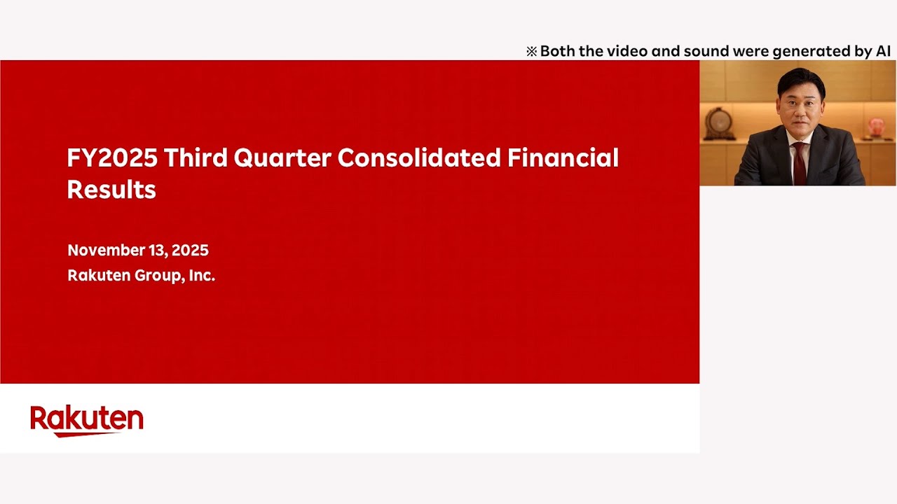 Rakuten Group, Inc. FY2025 Q3 Financial Results Presentation