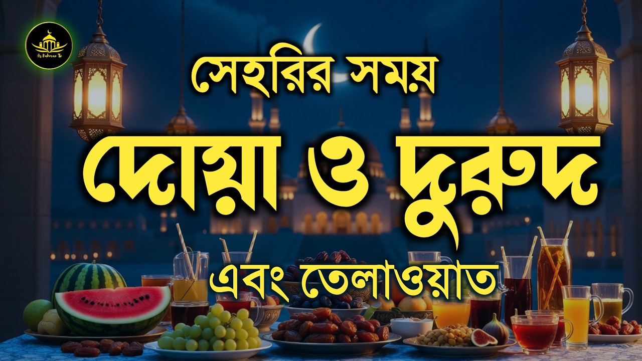 সেহরির সময় দোয়া ও দুরুদ | Sehri Dua & Durud | সেহরির সময় কোরআন তেলাওয়াত | Ramadan Dua By Alaa Aqel