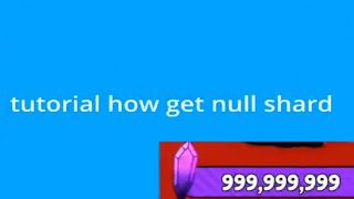 free null shards tutorial