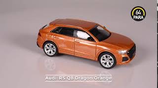 Para64 164 Diecast Model Audi Rs Q8 Dragon Orange