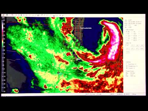 Hurricane KATRINA - Miami Florida (KAMX) Radar Loop - August 25, 2005