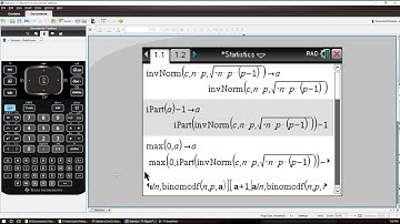 Statistics 2.17.3.2 Inverse Binomial Function for TI-nspire