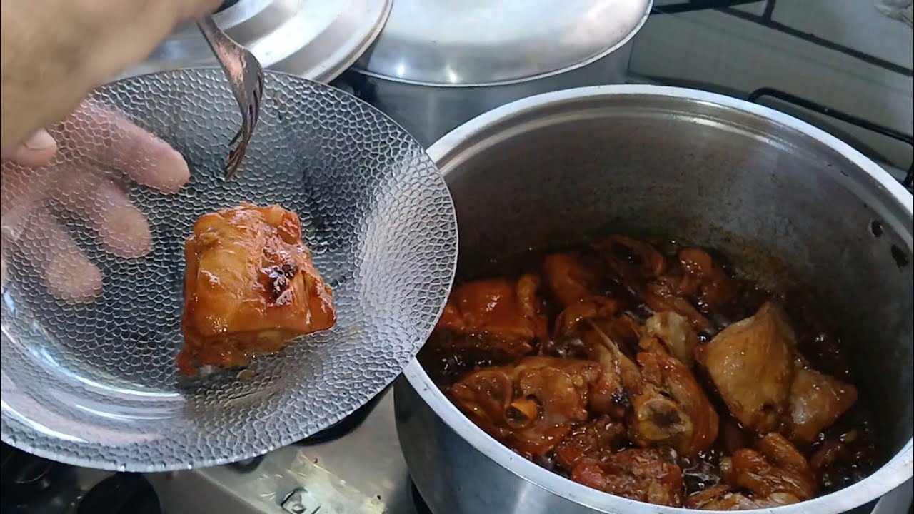 Vamos preparar uma coxa sobre coxa dourado no açúcar #receitas 