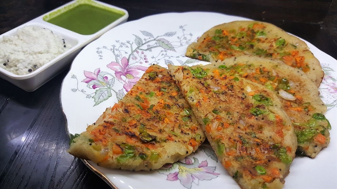 Oats Uttapam | Super Healthy | Super Tasty - YouTube