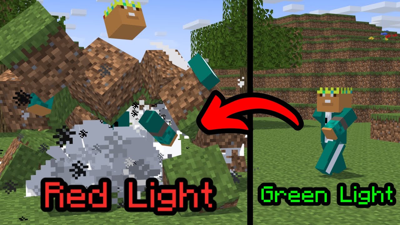 Red Lightds Minecraft I Played Red Light Green Light in Minecraft - YouTube