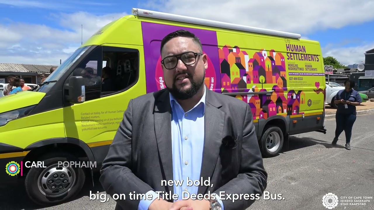 Don’t miss the Title Deeds Express: New human settlements service bus to expand delivery