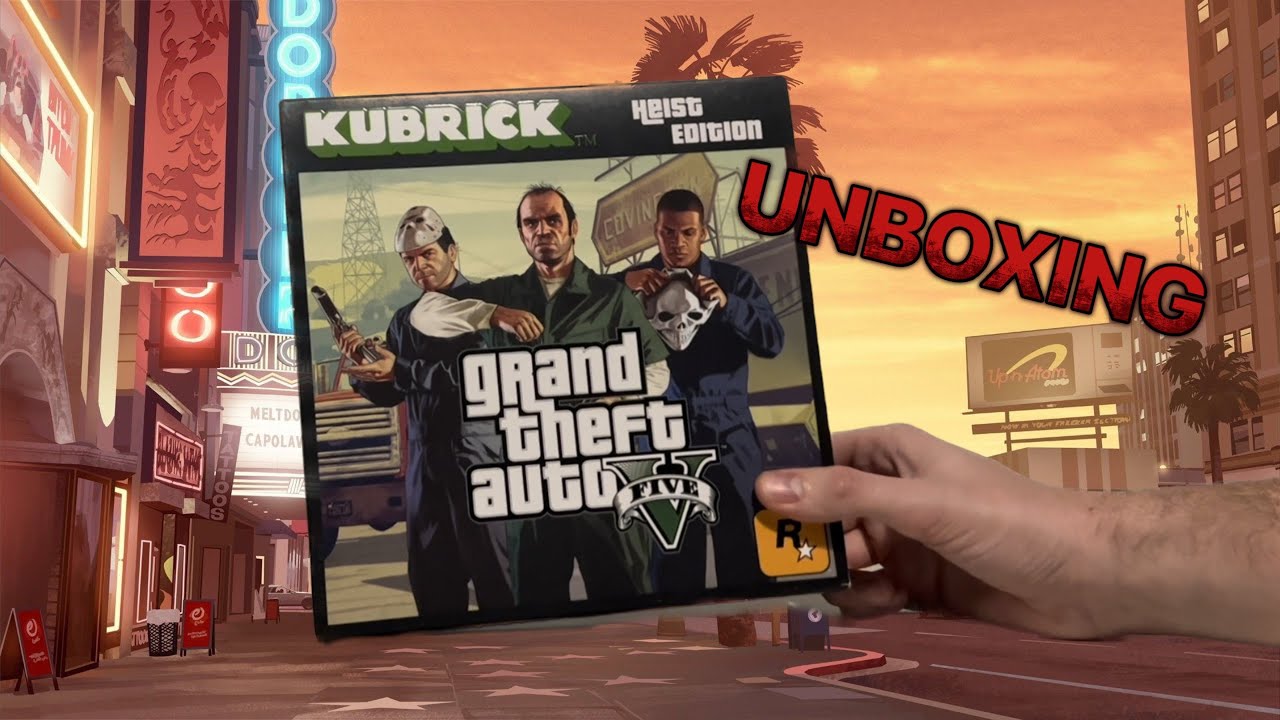 Grand Theft Auto V Heist Edition Kubrick Set Unboxing YouTube 