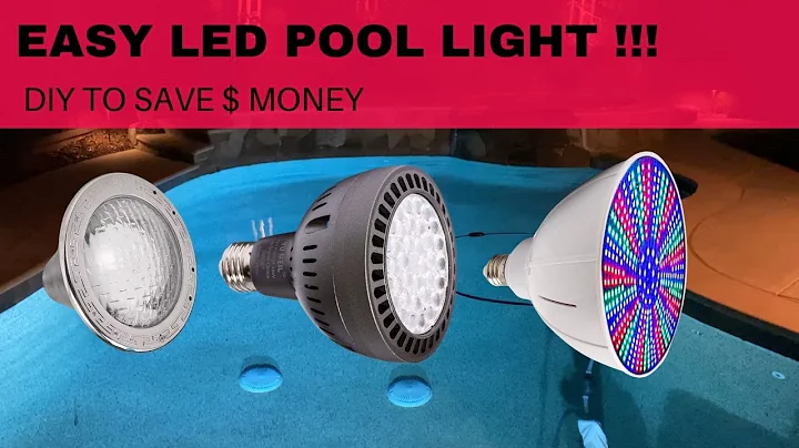 如何更换泳池灯，节省费用，DIY升级LED灯