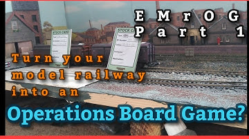 EMrOG | The Easy Model Railway Operations Game | Using cards & Dice! | Part 1