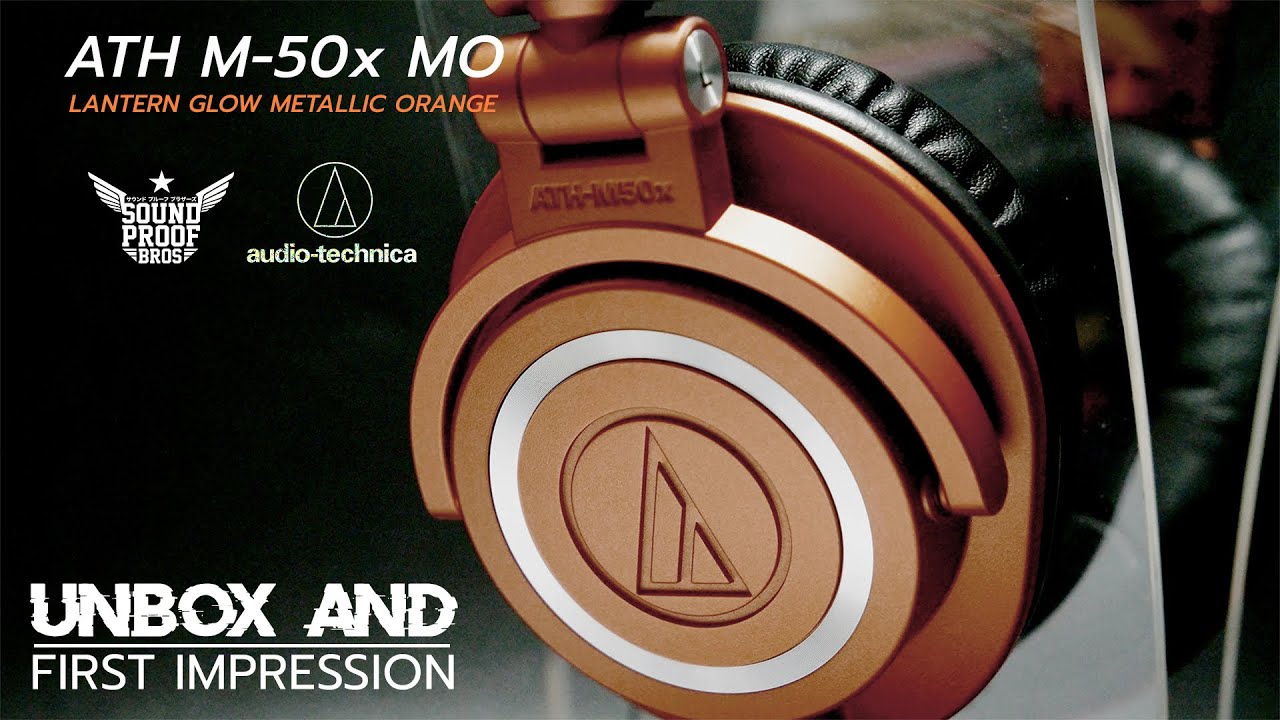 UNBOX&First Impression Audio-Technica ATH M50xMO Metallic Orange