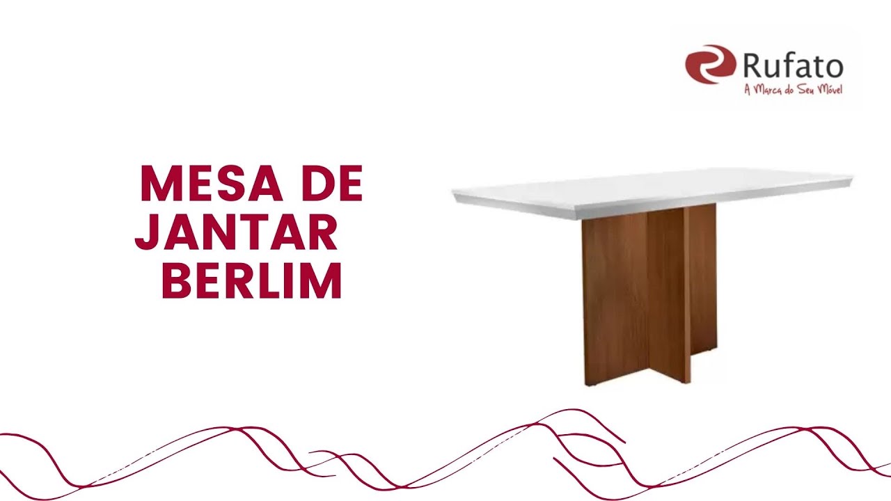 Montagem da Mesa de Jantar Berlim - Rufato Móveis