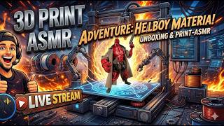 3d Printed HellBoy part 2 #subscribe #youtube #trending #live #livestream #asmr #art #3d #viral