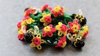 Rainbow Loom™  MonsterTail™  Mini Flower Charm Tutorial