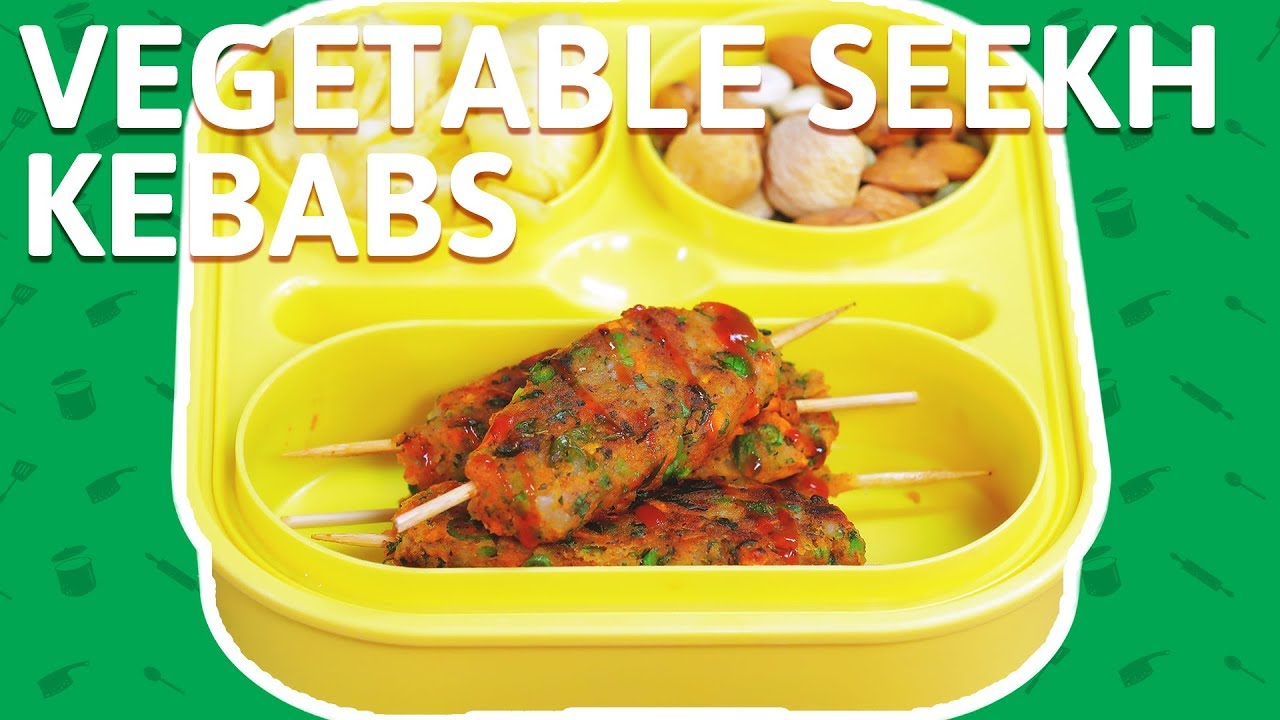 Vegetable Seekh Kebab - How To Make Veg Kabab Recipe - Kebab Recipe For Kids Tiffin Box | India Food Network