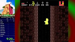 Super Metroid: Project Base - 104% in 1:35:31