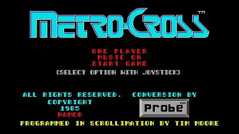 Metro-Cross Review for the Atari ST by John Gage