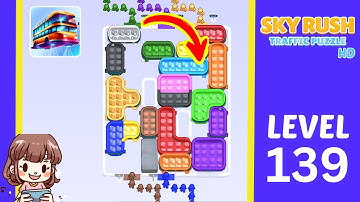 Sky Rush Traffic Puzzle Level 139 Solution Walkthrough