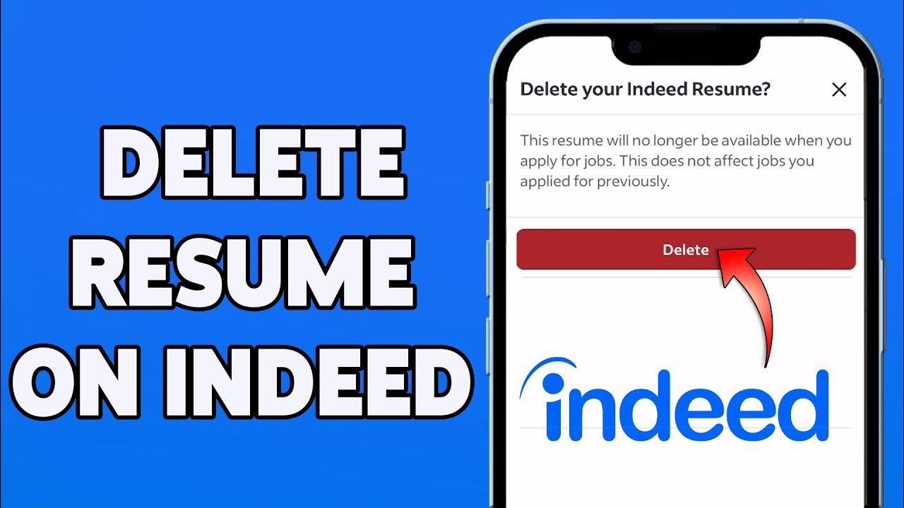 how to delete resume from indeed