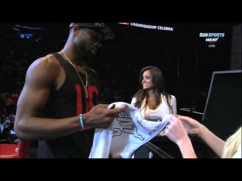 Fan Express & FOX Sports Florida Girls at 2013 Miami HEAT Championship Celebration