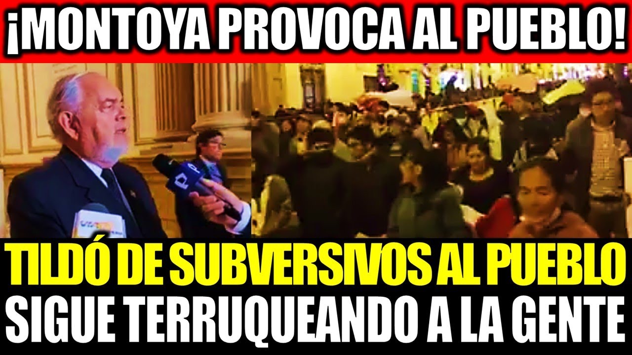 MONTOYA PIDE Q TODOS LOS MANIFESTANTES DEL 19 DE JULIO SEAN DETENIDOS POR CONSIDERARLOS SUBV3RSIVOS