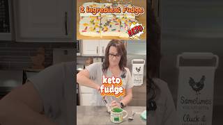 🍫 2 Ingredient High Protein Keto Fudge! #ketodessert #ketofudge #highprotein