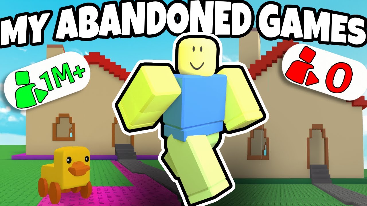Playing My Abandoned Roblox Games YouTube