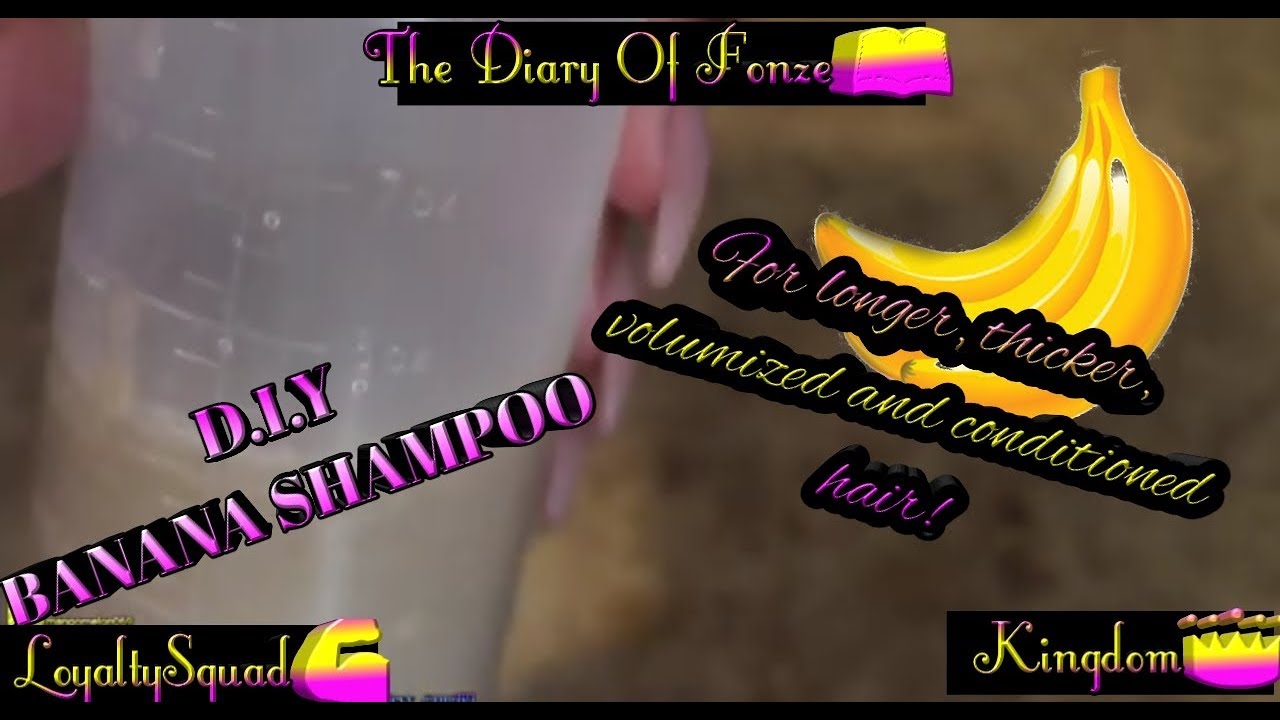 DIY Natural Shampoo||Banana Shampoo