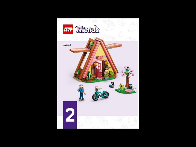 ゆるページ LEGO 42682 Instructions | Friends | Nature Glamping Cabin | Book 2