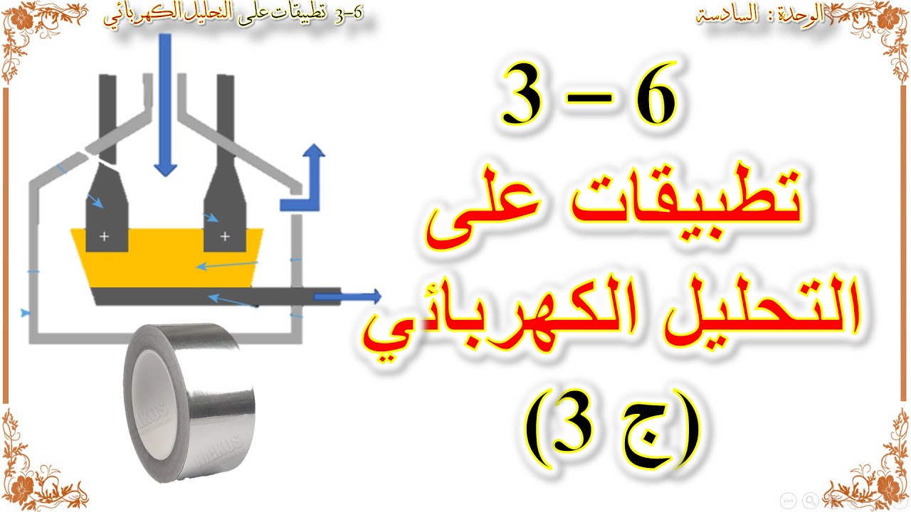 كيمياء صف عاشر // تطبيقات على التحليل الكهربائي (منهج كامبريدج)   ج3