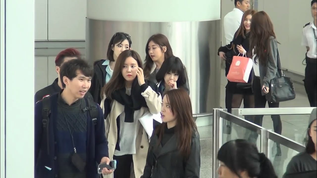 T-ARA(티아라) Hong Kong Airport Departure to Incheon 20150308